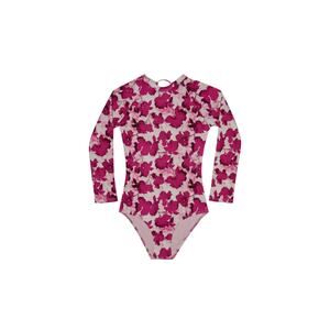 Splendid Girls Bougainvillea Long Sleeve Rashguard Swimsuit